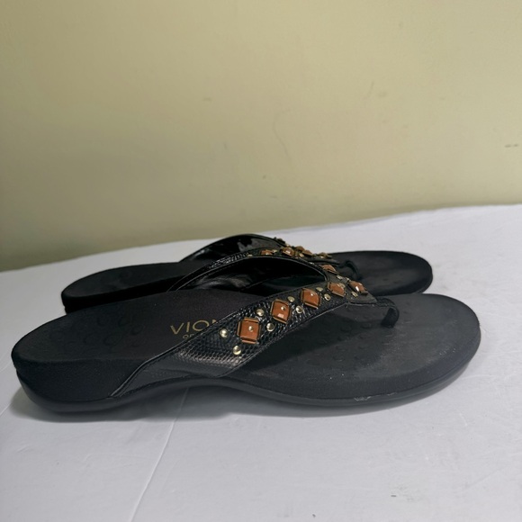 Vionic Rest Floriana Beaded Thong Arch Support  Flip Flops Lightweight EVA Flats - Picture 3 of 16